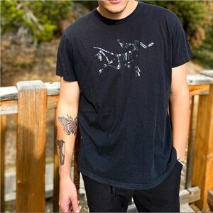 Arc’Teryx Archaeoptryx Fossil Black Logo Graphic Tee